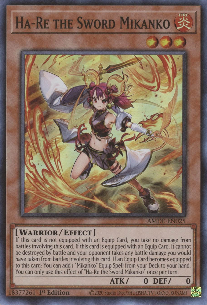 Ha-Re the Sword Mikanko [AMDE-EN025] Super Rare | Good Games Adelaide SA