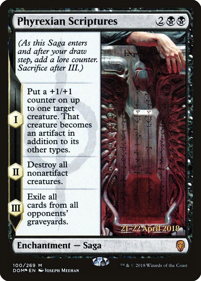 Phyrexian Scriptures [Dominaria Promos] | Good Games Adelaide SA