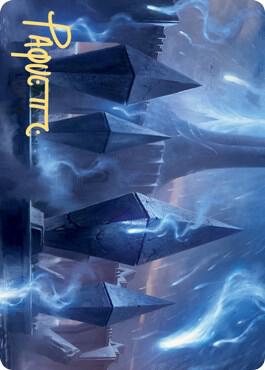 Sea Gate Restoration Art Card Gold Stamped Signature 49 (Art Series: Zendikar Rising)  | Good Games Adelaide SA