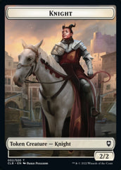 Treasure // Knight Double-sided Token [Commander Legends: Battle for Baldur's Gate Tokens] | Good Games Adelaide SA