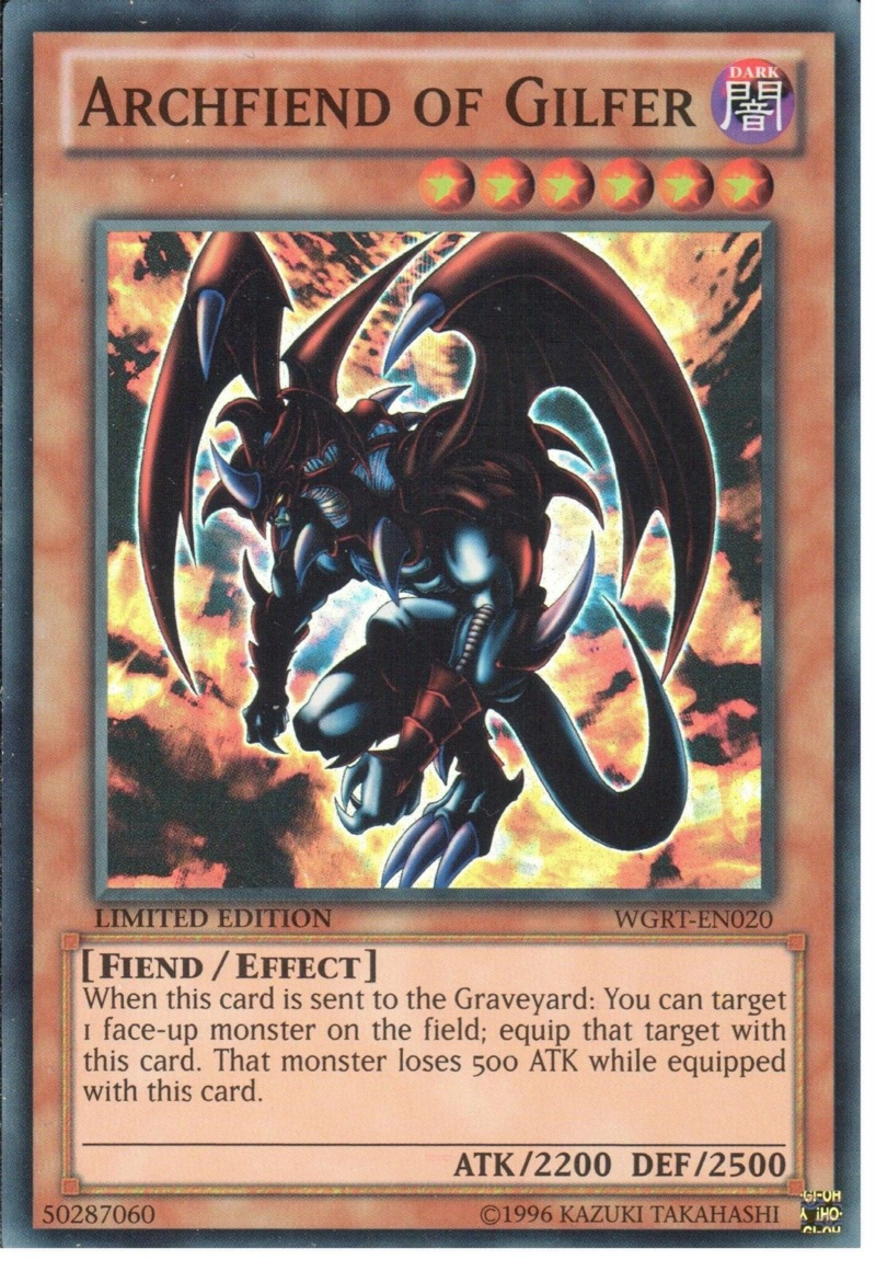 Archfiend of Gilfer [WGRT-EN020] Super Rare | Good Games Adelaide SA