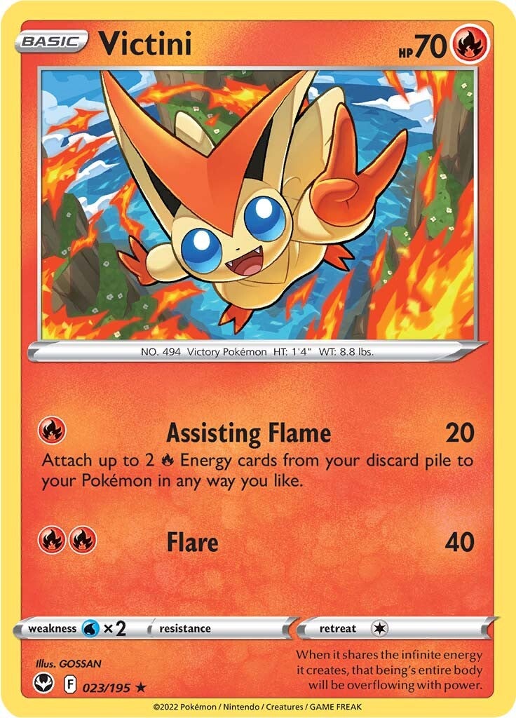 Victini (023/195) [Sword & Shield: Silver Tempest] | Good Games Adelaide SA