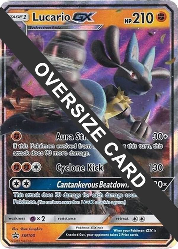 Lucario GX SM100 SM100 (Jumbo Cards)  - Holofoil | Good Games Adelaide SA