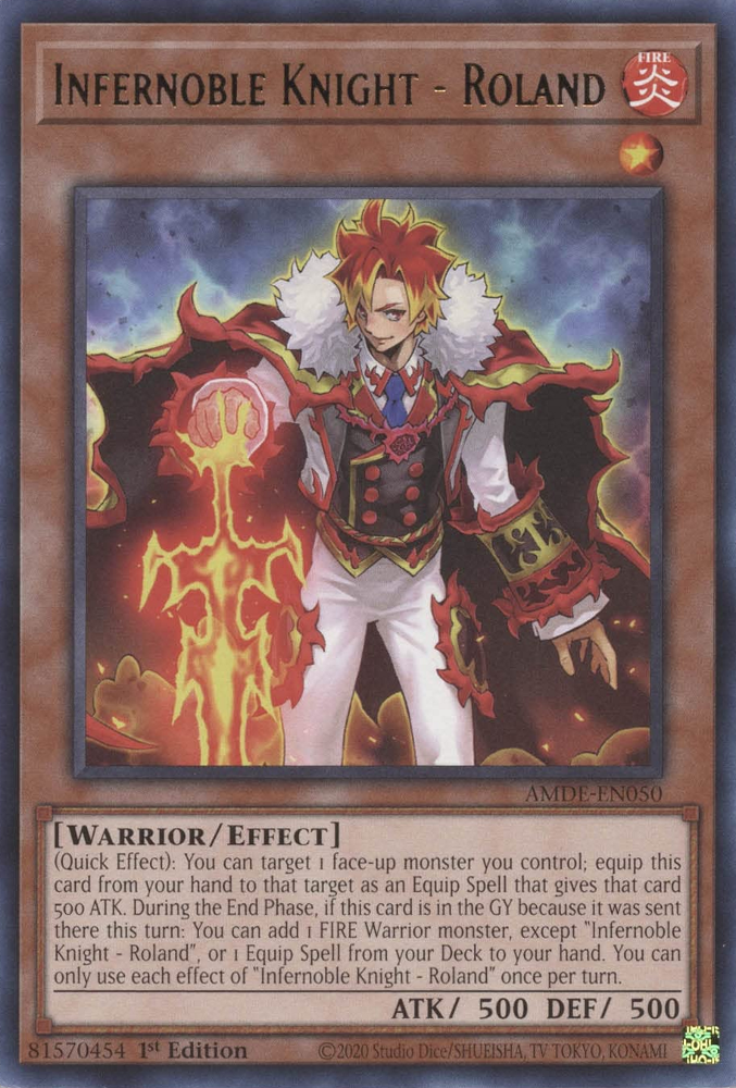 Infernoble Knight - Roland [AMDE-EN050] Rare | Good Games Adelaide SA