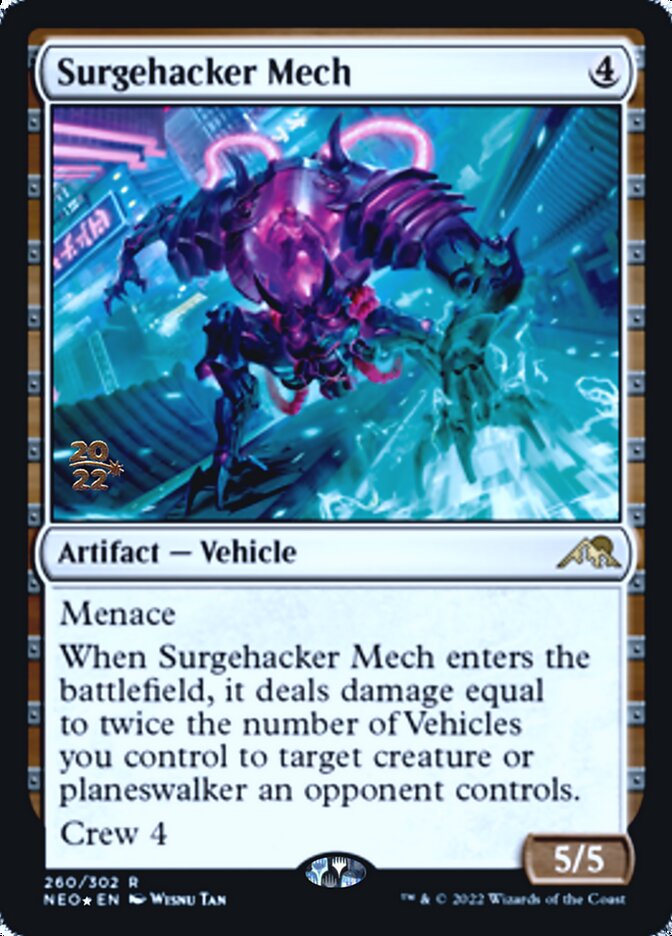 Surgehacker Mech [Kamigawa: Neon Dynasty Prerelease Promos] | Good Games Adelaide SA