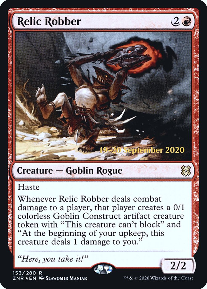 Relic Robber  [Zendikar Rising Prerelease Promos] | Good Games Adelaide SA