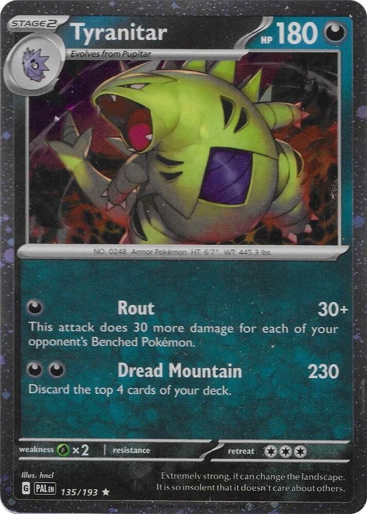 Tyranitar 135/193 (Miscellaneous Cards & Products)  - Cosmo Holofoil | Good Games Adelaide SA