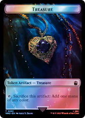 Warrior // Treasure (0061) Double-Sided Token (Surge Foil) [Doctor Who Tokens] | Good Games Adelaide SA