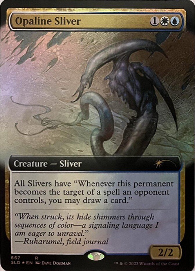 Opaline Sliver (Extended Art) [Secret Lair Drop Promos] | Good Games Adelaide SA
