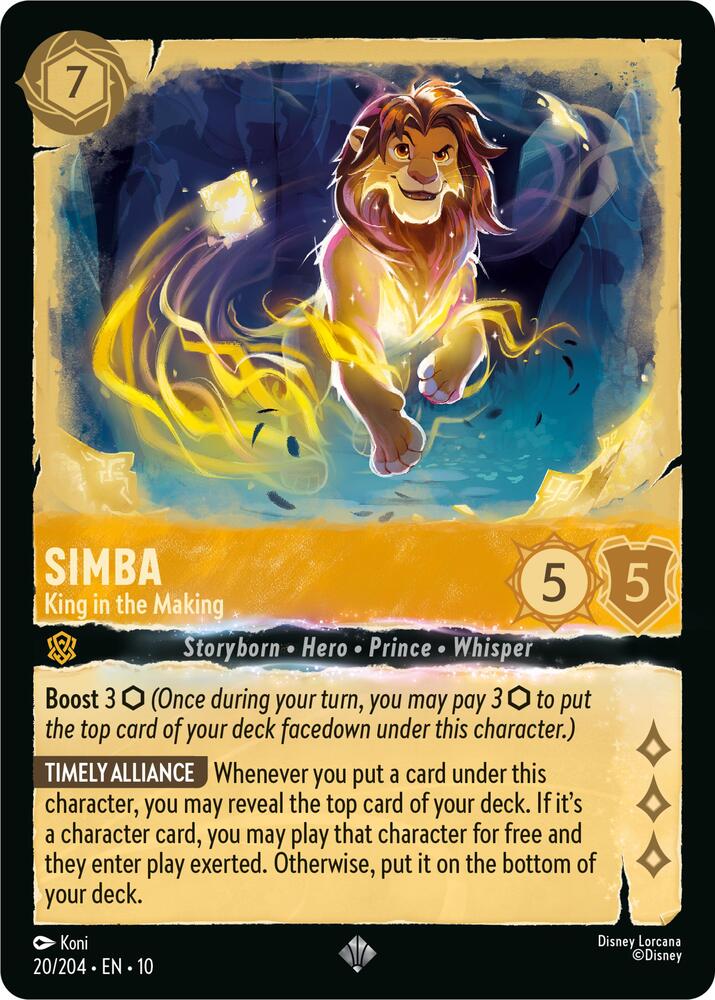 Simba King in the Making 20/204 (Whispers in the Well)  | Good Games Adelaide SA