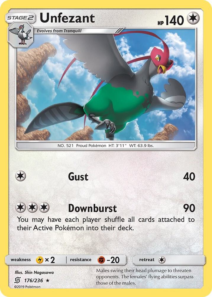 Unfezant 176/236 (SM - Unified Minds)  | Good Games Adelaide SA