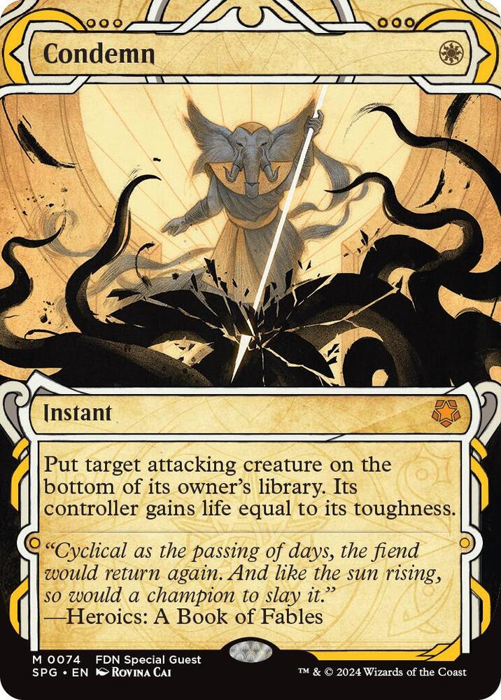 Condemn 74 (Special Guests)  - Showcase Foil | Good Games Adelaide SA