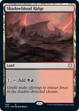Shadowblood Ridge 259 (Commander: Adventures in the Forgotten Realms)  | Good Games Adelaide SA