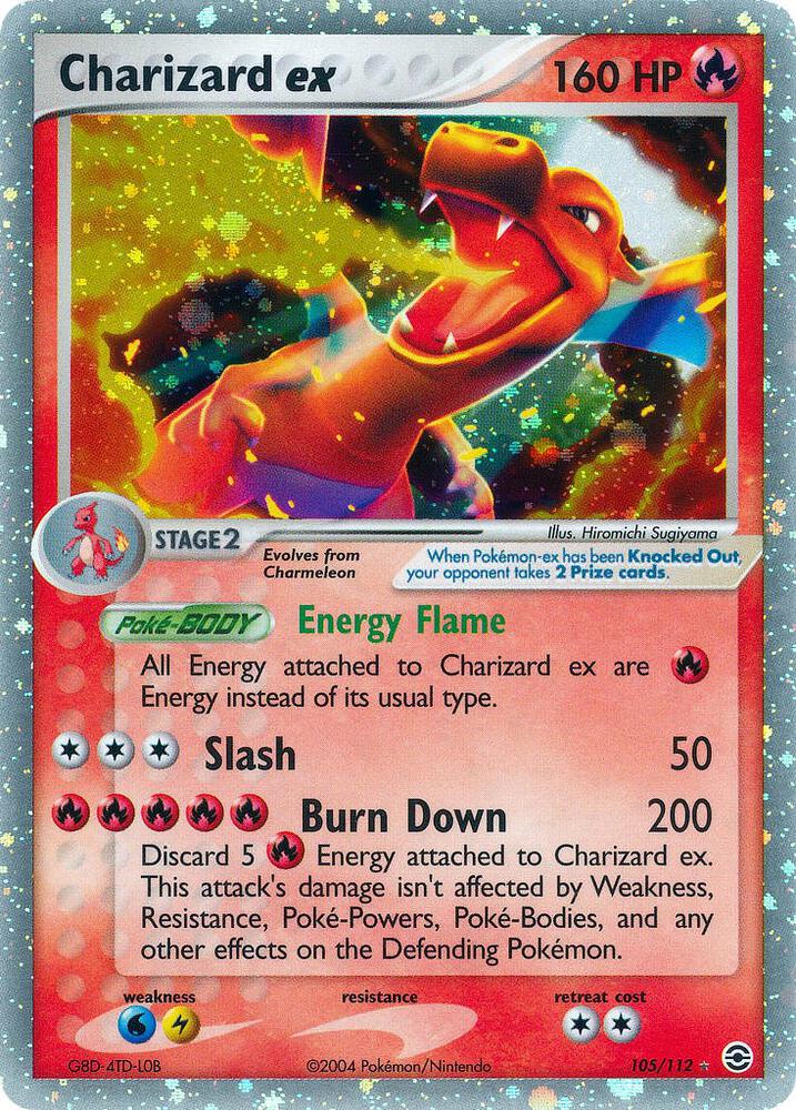 Charizard ex 105/112 (FireRed & LeafGreen)  - Holofoil | Good Games Adelaide SA