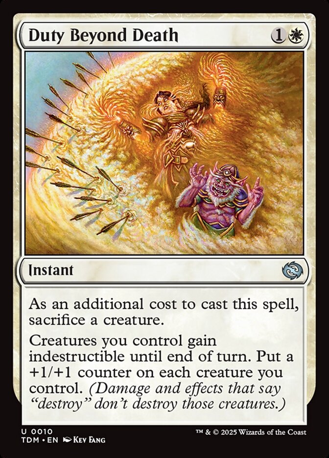 Duty Beyond Death 10 (Tarkir: Dragonstorm)  - Foil | Good Games Adelaide SA