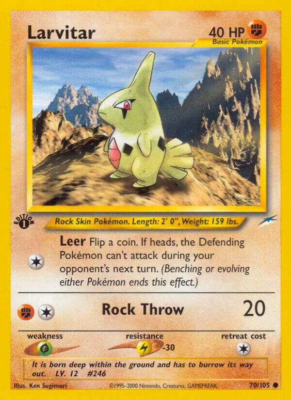 Larvitar 070/105 (Neo Destiny)  - 1st Edition | Good Games Adelaide SA