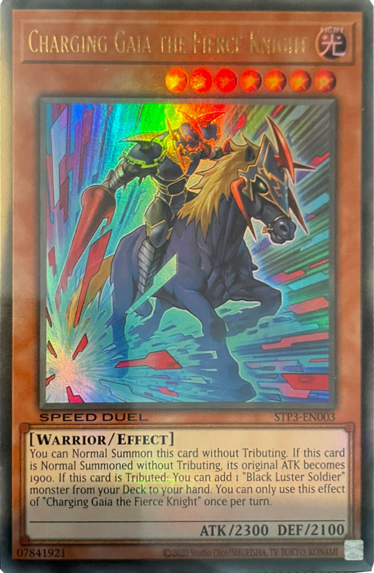 Charging Gaia the Fierce Knight [STP3-EN003] Ultra Rare | Good Games Adelaide SA