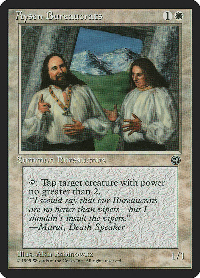 Aysen Bureaucrats (Murat Flavor Text) [Homelands] | Good Games Adelaide SA