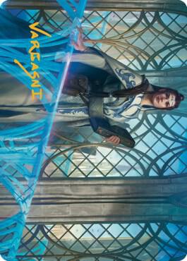 Hurkyl Master Wizard Art Card Gold Stamped Signature 10 (Art Series: The Brothers' War)  | Good Games Adelaide SA