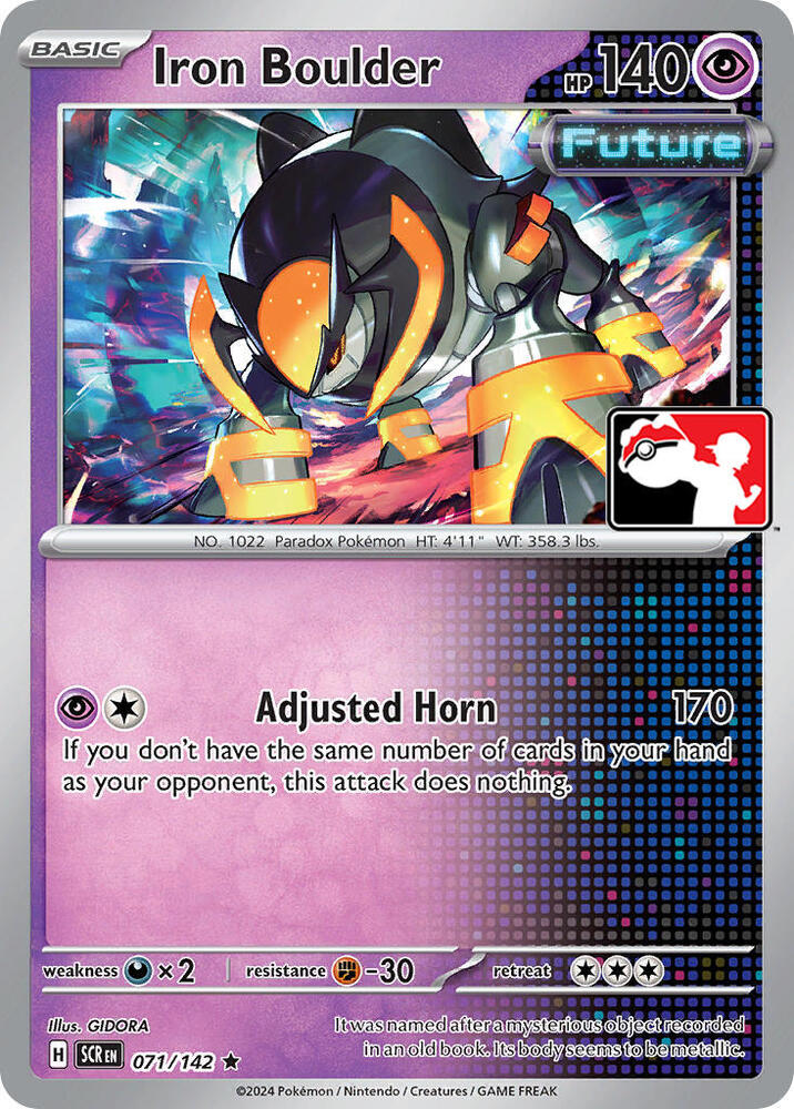 Iron Boulder Series 6 071/142 (Prize Pack Series Cards)  - Holofoil | Good Games Adelaide SA