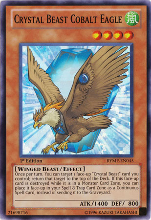 Crystal Beast Cobalt Eagle [RYMP-EN045] Super Rare | Good Games Adelaide SA