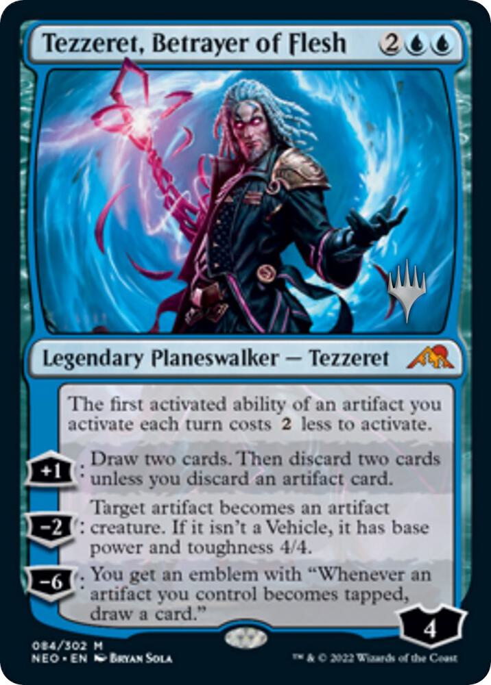 Tezzeret Betrayer of Flesh 84 (Promo Pack: Kamigawa: Neon Dynasty)  | Good Games Adelaide SA