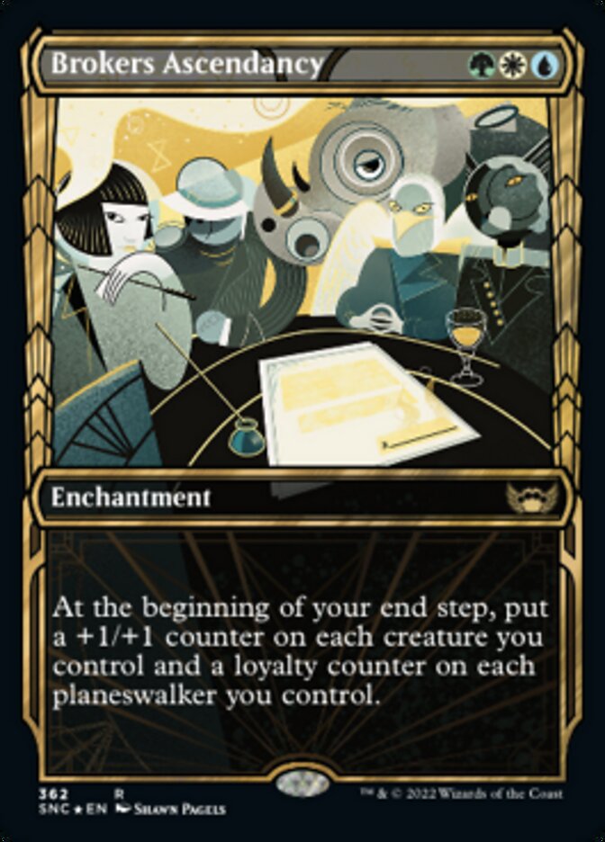 Brokers Ascendancy (Showcase Golden Age Gilded Foil) [Streets of New Capenna] | Good Games Adelaide SA