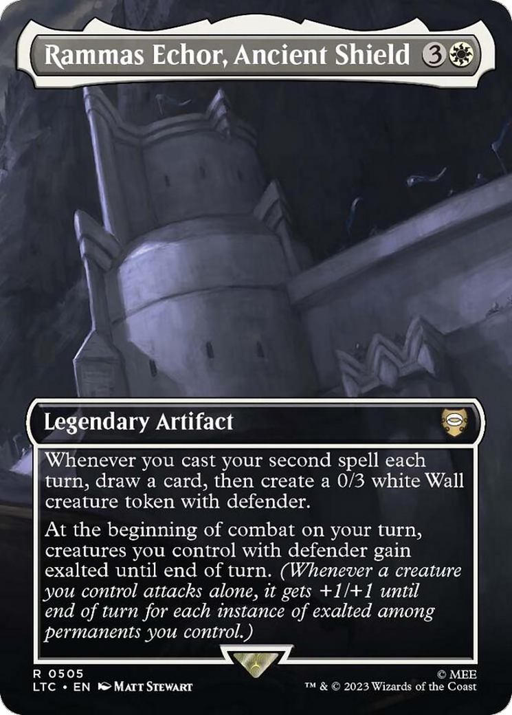 Rammas Echor, Ancient Shield (Borderless) [The Lord of the Rings: Tales of Middle-Earth Commander] | Good Games Adelaide SA
