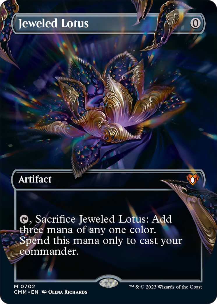 Jeweled Lotus (Borderless Alternate Art) [Commander Masters] | Good Games Adelaide SA