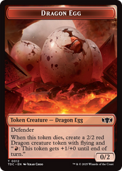 Dragon Egg // Dragon (0013) Double-Sided Token [Tarkir: Dragonstorm Commander Tokens] | Good Games Adelaide SA