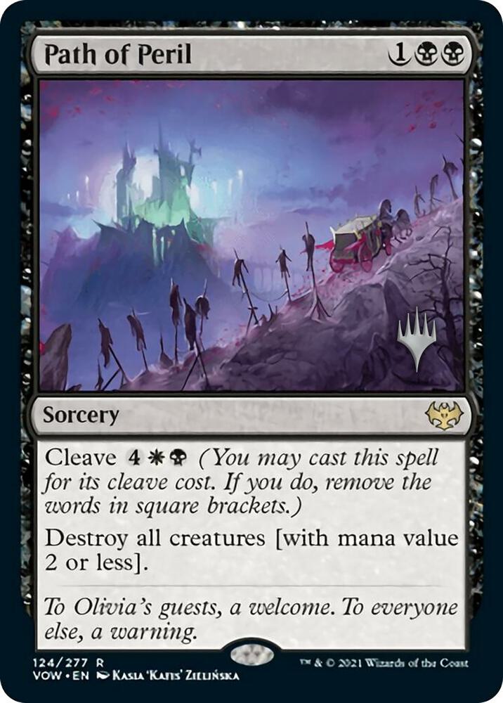 Path of Peril 124 (Promo Pack: Duskmourn: House of Horror)  - Foil | Good Games Adelaide SA