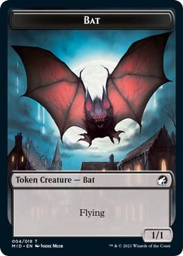 Bat Token 4 (Innistrad: Midnight Hunt)  | Good Games Adelaide SA