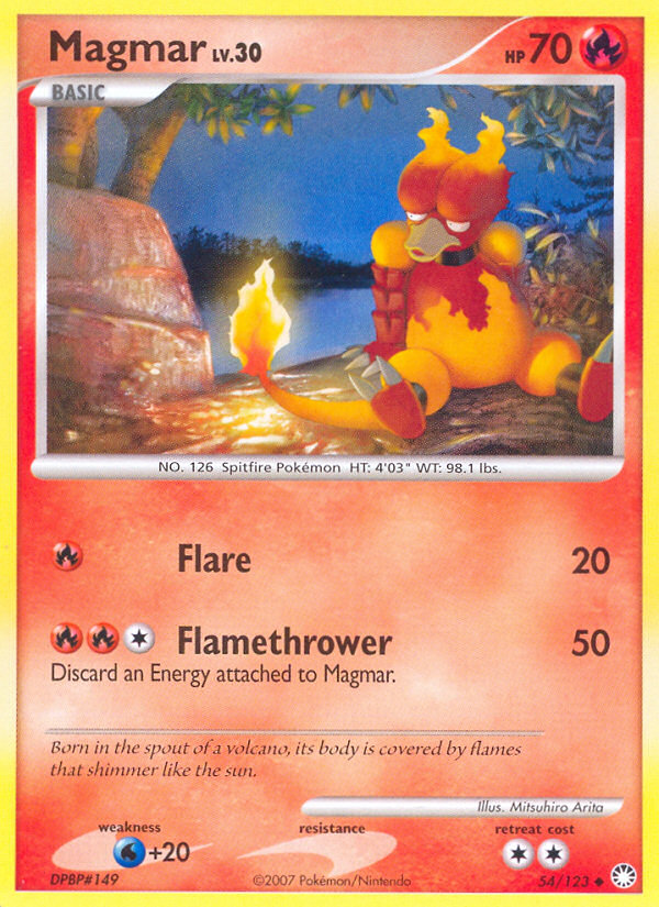 Magmar (54/123) [Diamond & Pearl: Mysterious Treasures] | Good Games Adelaide SA