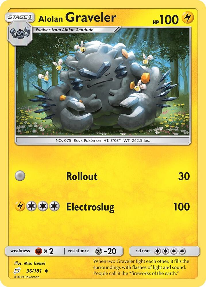 Alolan Graveler 36/181 (SM - Team Up)  | Good Games Adelaide SA
