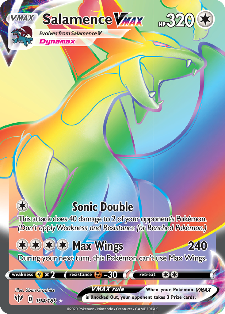 Salamence VMAX (194/189) [Sword & Shield: Darkness Ablaze] | Good Games Adelaide SA
