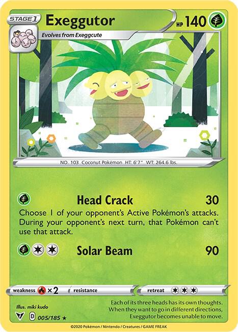 Exeggutor 005/185 (SWSH04: Vivid Voltage)  - Reverse Holofoil | Good Games Adelaide SA