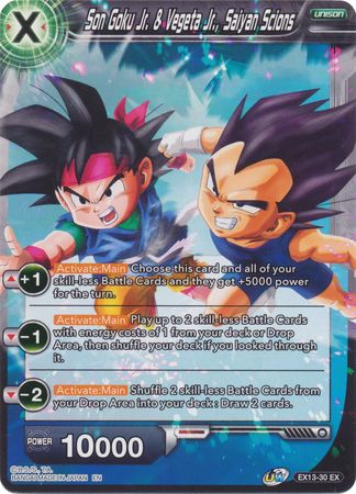 Son Goku Jr. & Vegeta Jr., Saiyan Scions [EX13-30] | Good Games Adelaide SA