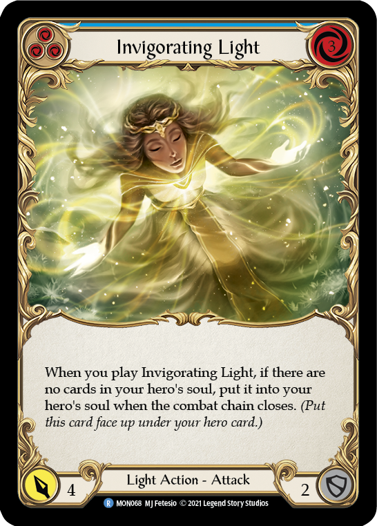 Invigorating Light (Blue) [MON068] 1st Edition Normal | Good Games Adelaide SA