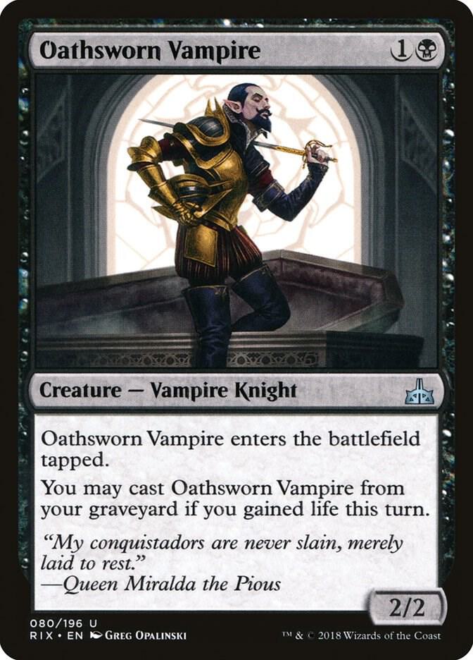Oathsworn Vampire 80 (Rivals of Ixalan)  - Foil | Good Games Adelaide SA
