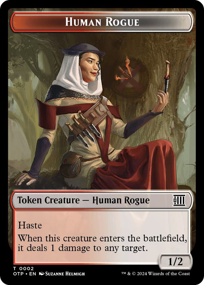 Human Rogue Token 2 (Outlaws of Thunder Junction: Breaking News)  | Good Games Adelaide SA