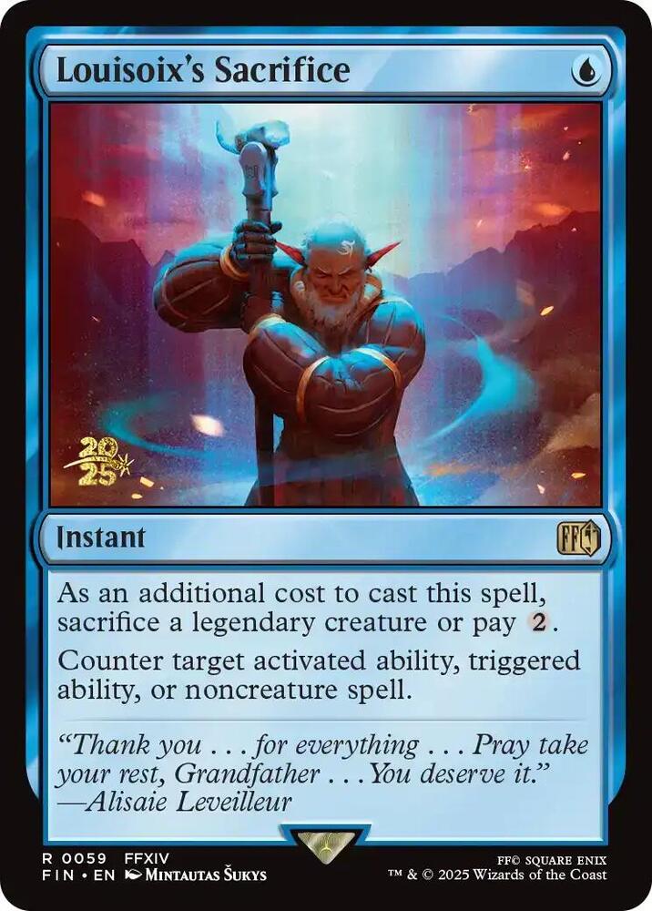 Louisoixs Sacrifice 59 (Prerelease Cards)  - Foil | Good Games Adelaide SA