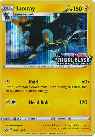 Luxray (SWSH023) (Staff Prerelease Promo) [Sword & Shield: Black Star Promos] | Good Games Adelaide SA