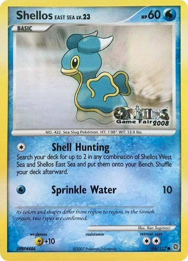 Shellos East Sea Origins Game Fair 2008 106/132 (Nintendo Promos)  | Good Games Adelaide SA