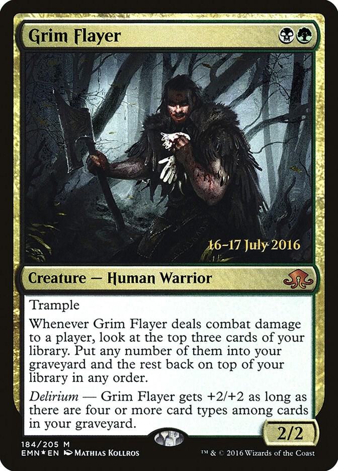 Grim Flayer 184 (Prerelease Cards)  - Foil | Good Games Adelaide SA