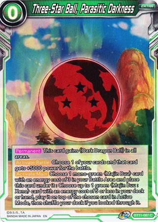 Three-Star Ball, Parasitic Darkness [BT11-087] | Good Games Adelaide SA