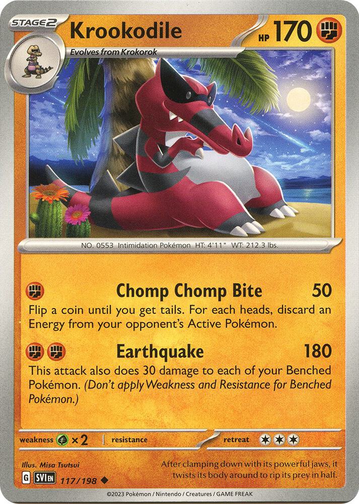 Krookodile 117/198 (SV01: Scarlet & Violet Base Set)  | Good Games Adelaide SA