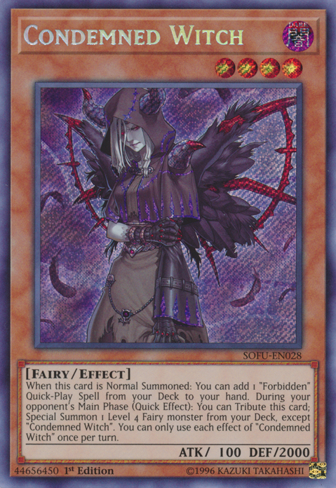 Condemned Witch [SOFU-EN028] Secret Rare | Good Games Adelaide SA