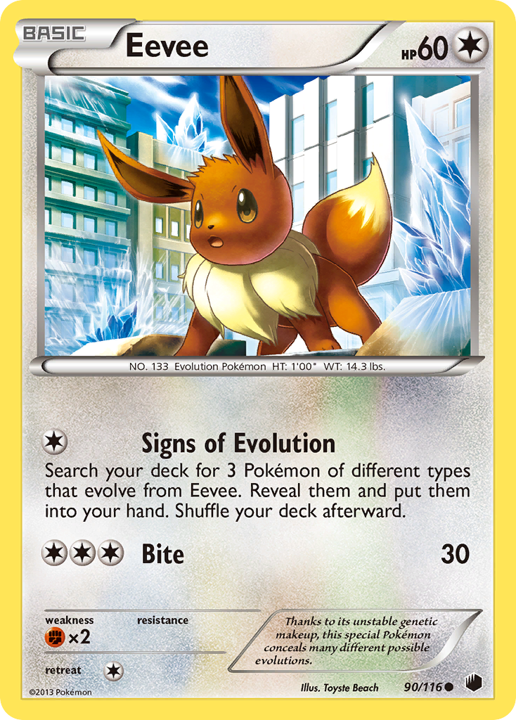 Eevee (90/116) [Black & White: Plasma Freeze] | Good Games Adelaide SA