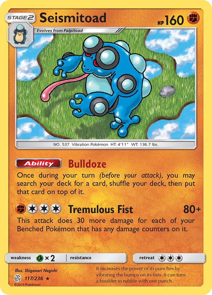Seismitoad 117/236 (SM - Cosmic Eclipse)  | Good Games Adelaide SA