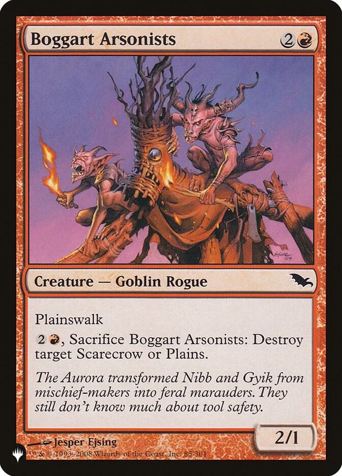 Boggart Arsonists 85/301 (The List Reprints)  | Good Games Adelaide SA